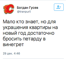 Мало кто знает, но для украшения квартиры на новый год достаточно бросить петарду в винегрет