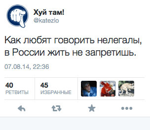 Как любят говорить нелегалы, в России жить не запретишь.